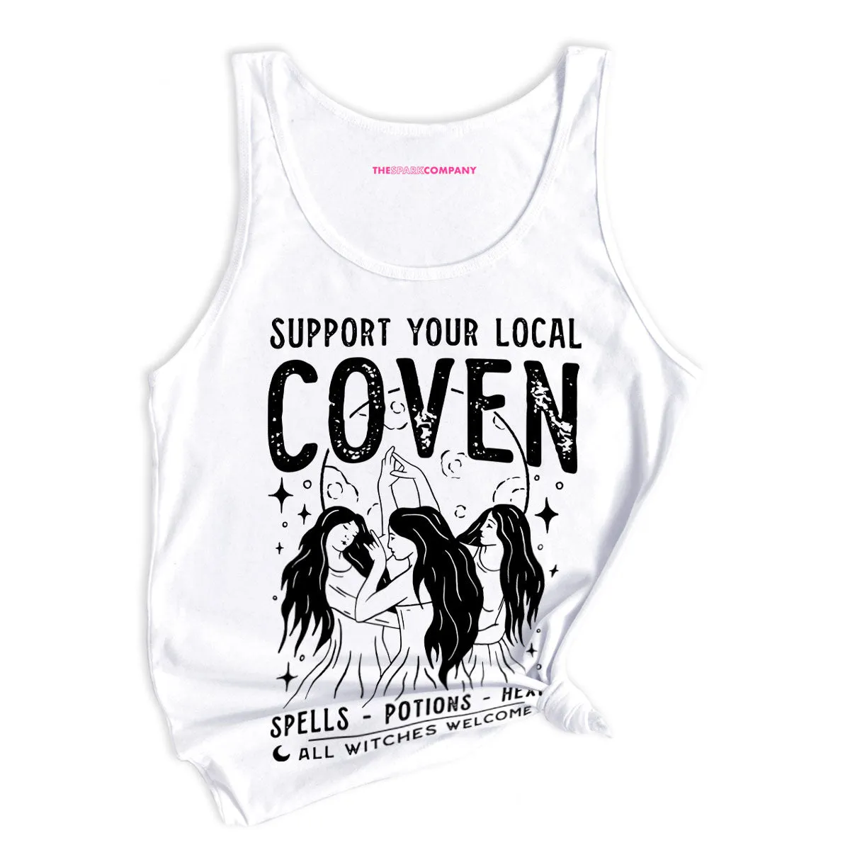 Support Your Local Coven Tank Top sold by The Spark Company product image thumbnail 2