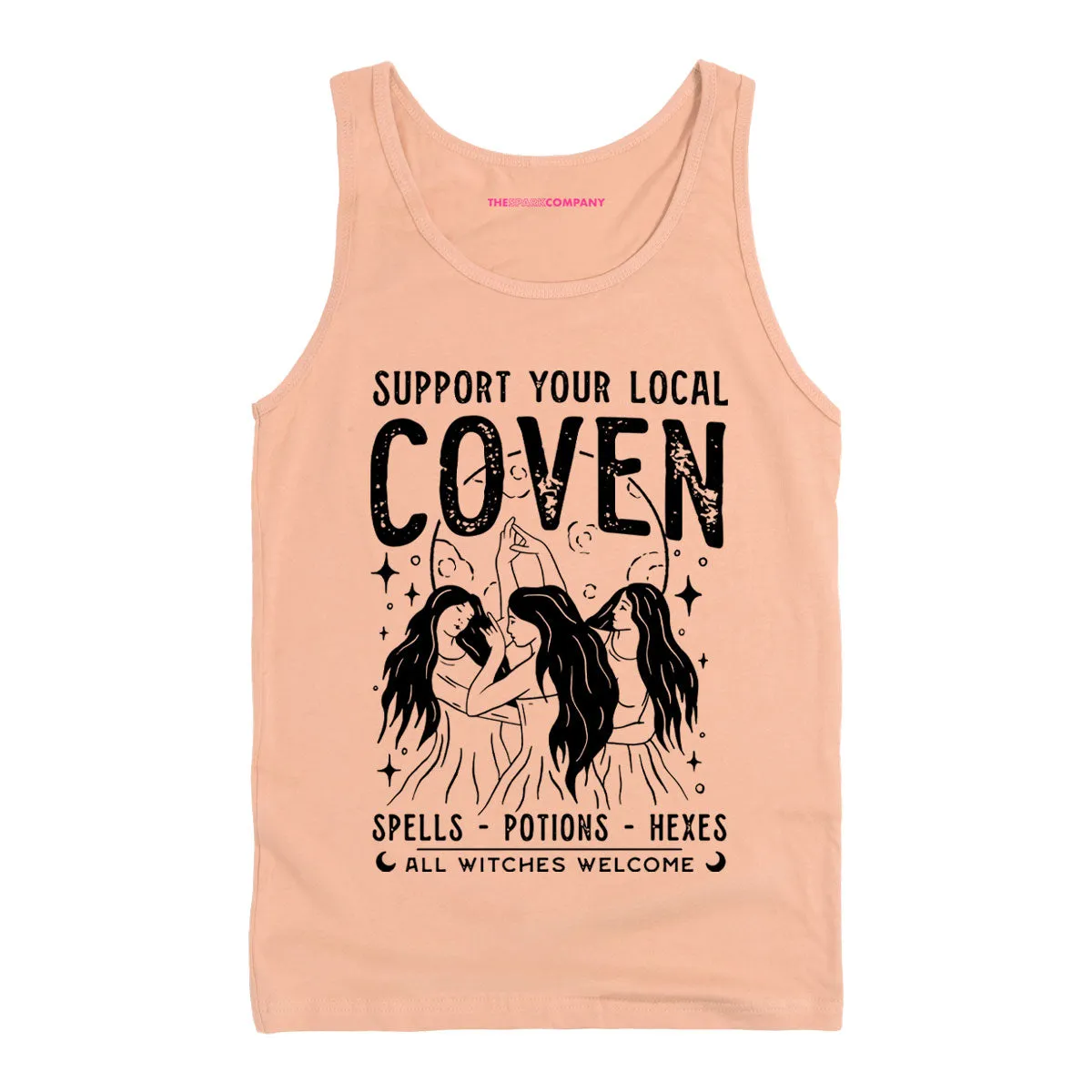Support Your Local Coven Tank Top sold by The Spark Company product image thumbnail 3