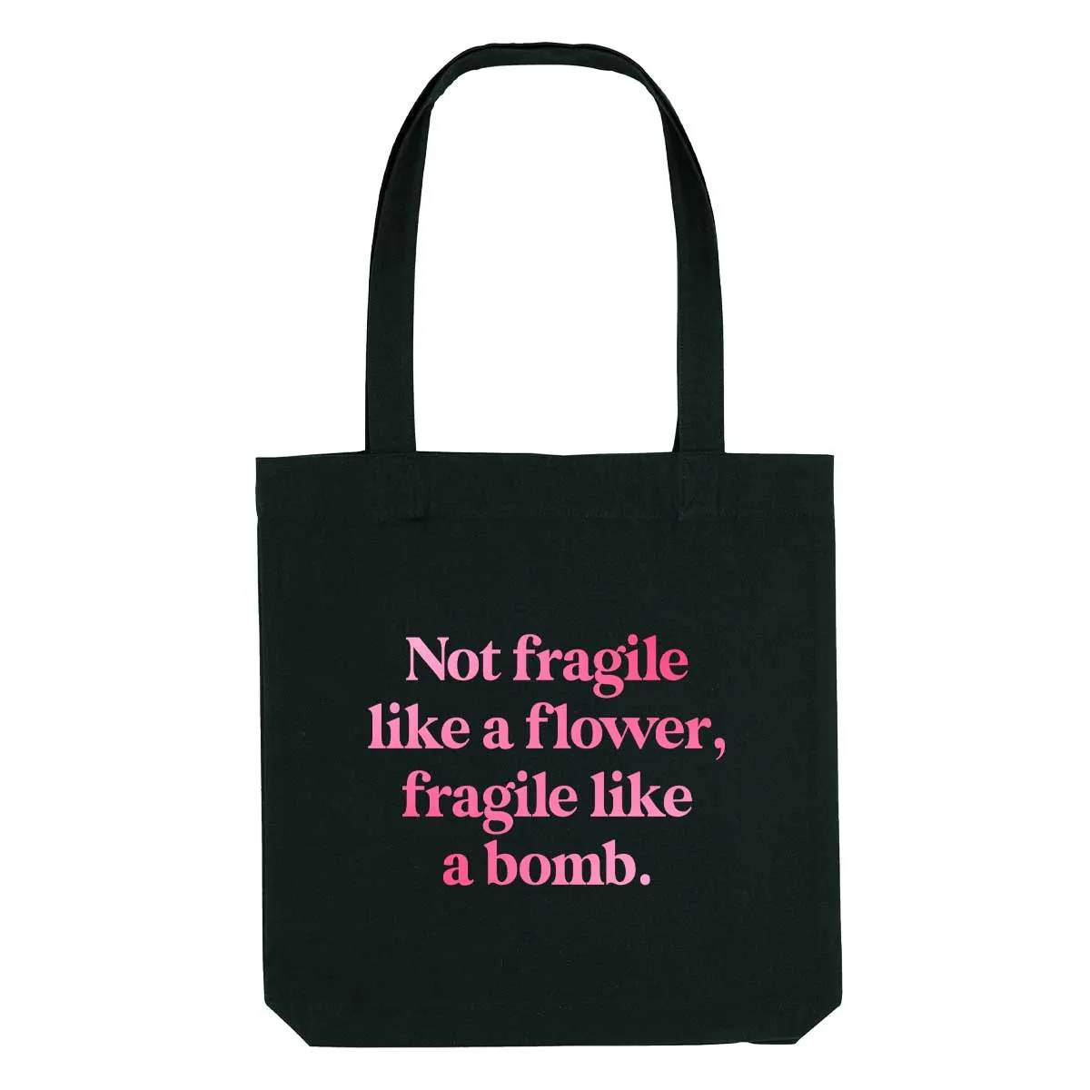 Not Fragile Like A Flower, Fragile Like A Bomb Strong As Hell Tote Bag sold by The Spark Company