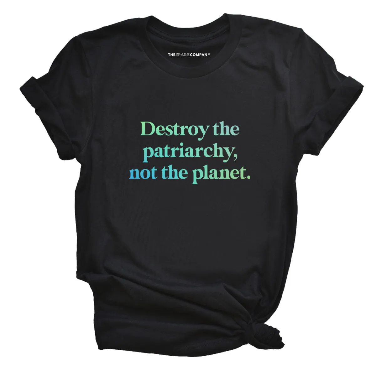 Destroy The Patriarchy Not The Planet T-Shirt sold by The Spark Company product image thumbnail 3