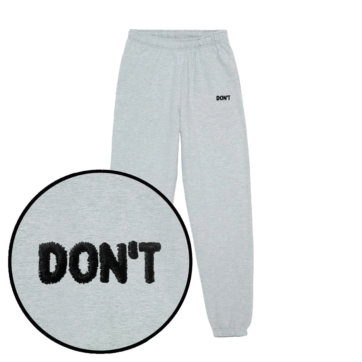 Don't Embroidery Detail Joggers sold by The Spark Company product image thumbnail 4