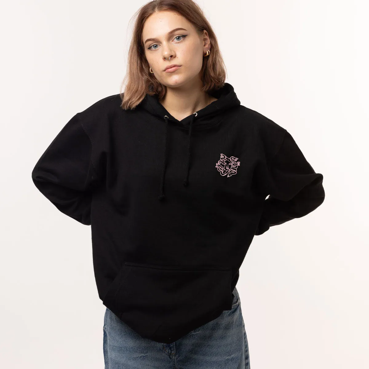 Medusa Embroidered Hoodie sold by The Spark Company product image thumbnail 2