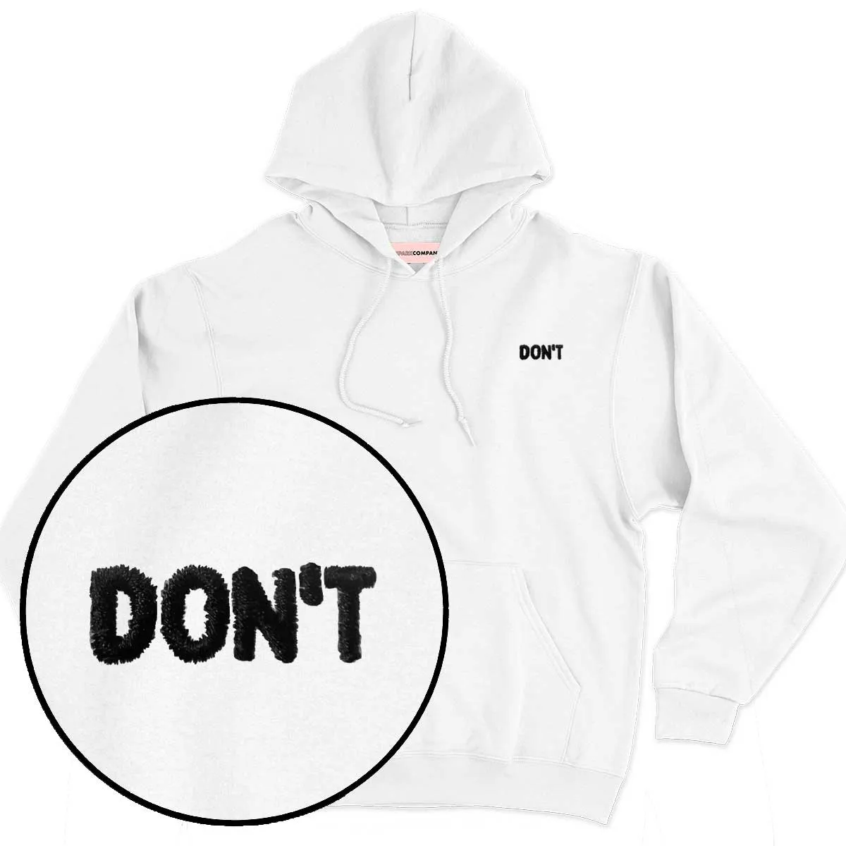 Don't Embroidered Hoodie sold by The Spark Company