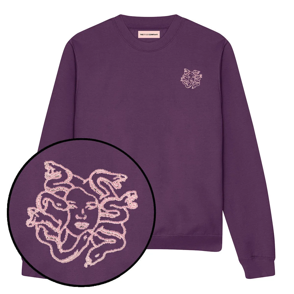 Medusa Embroidery Detail Sweatshirt sold by The Spark Company product image thumbnail 4
