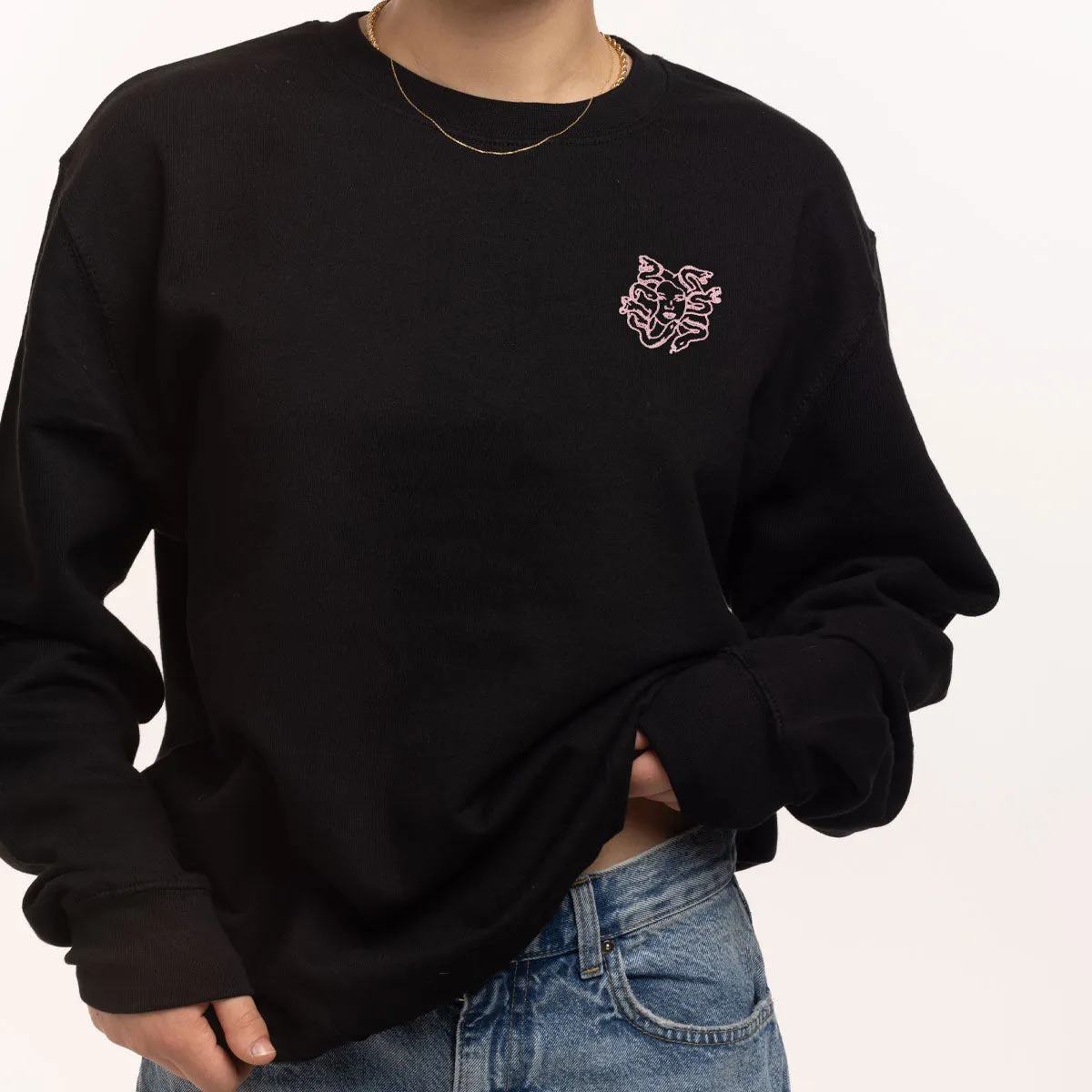 Medusa Embroidery Detail Sweatshirt sold by The Spark Company product image thumbnail 2