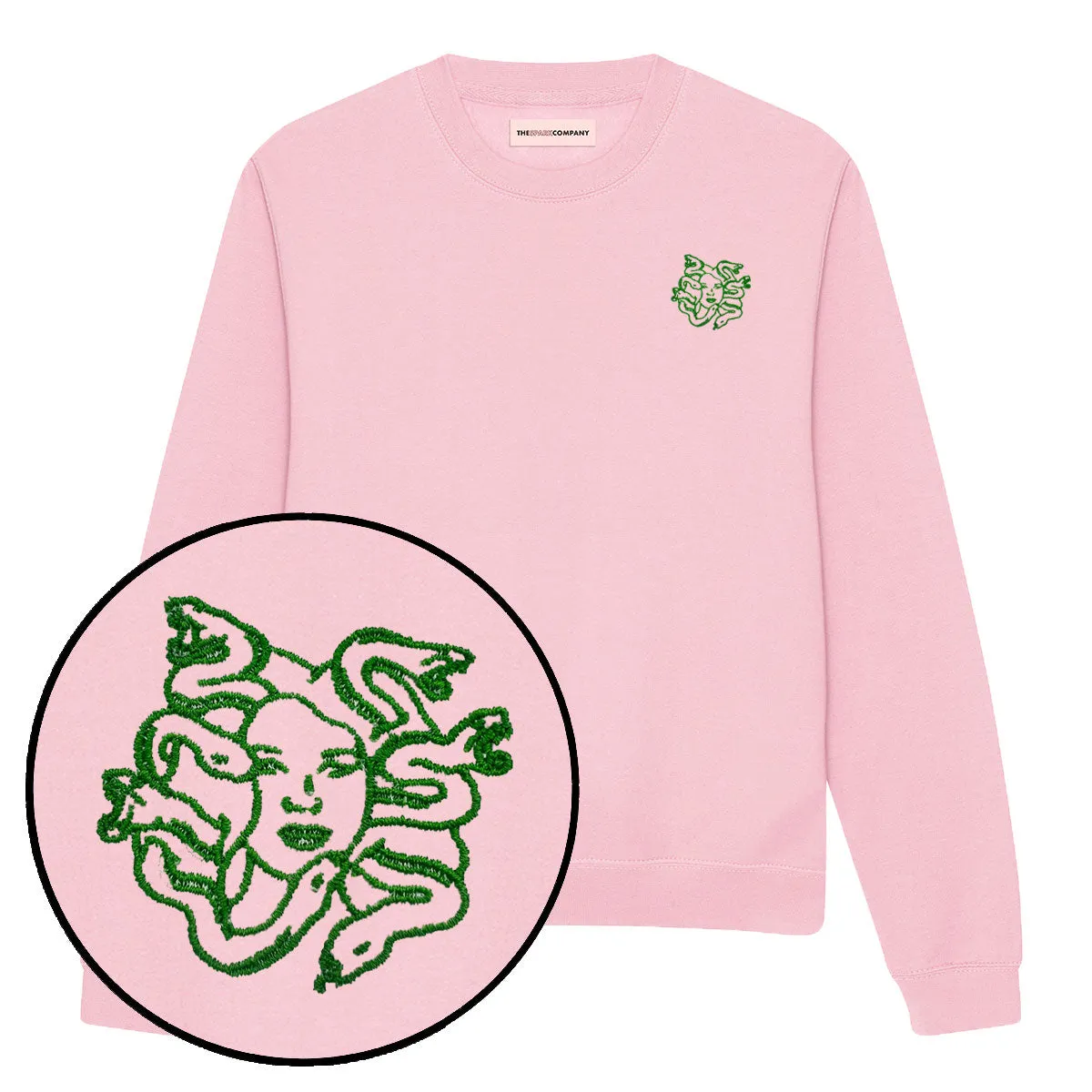 Medusa Embroidery Detail Sweatshirt sold by The Spark Company