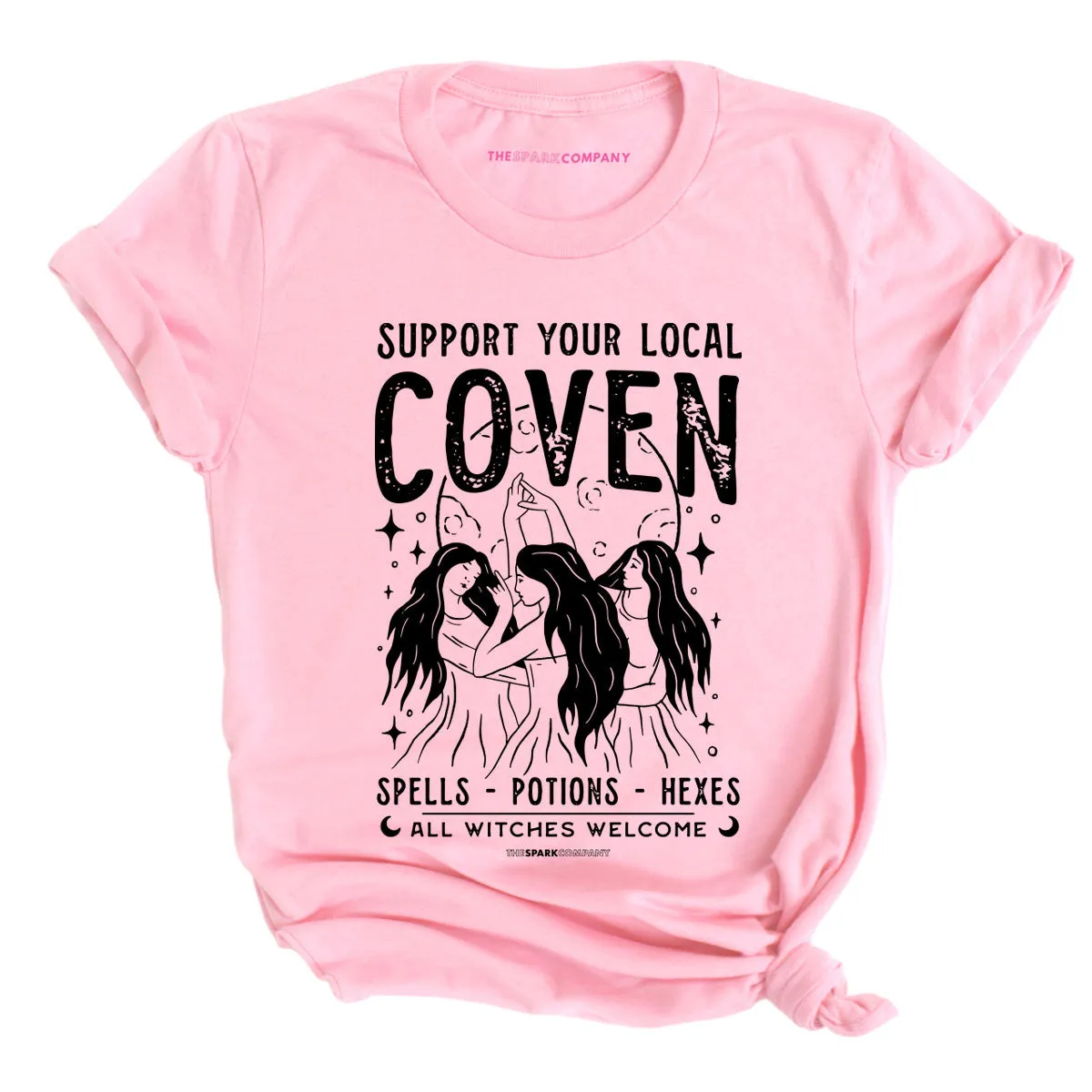 Support Your Local Coven T-Shirt sold by The Spark Company product image thumbnail 5