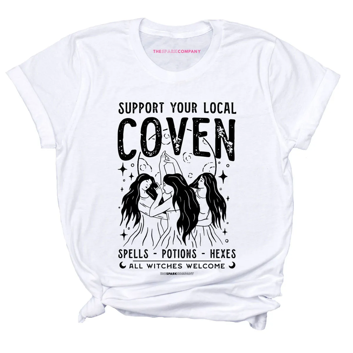Support Your Local Coven T-Shirt sold by The Spark Company product image thumbnail 3