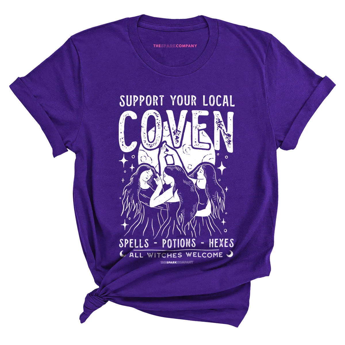 Support Your Local Coven T-Shirt sold by The Spark Company product image thumbnail 4