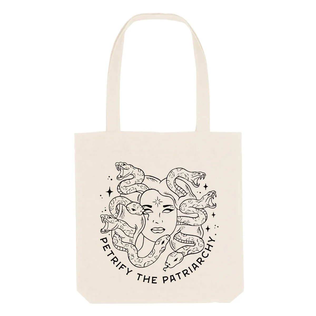 Petrify The Patriarchy Strong As Hell Tote Bag sold by The Spark Company product image thumbnail 2