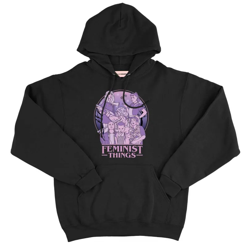 Feminist Things Hoodie sold by The Spark Company