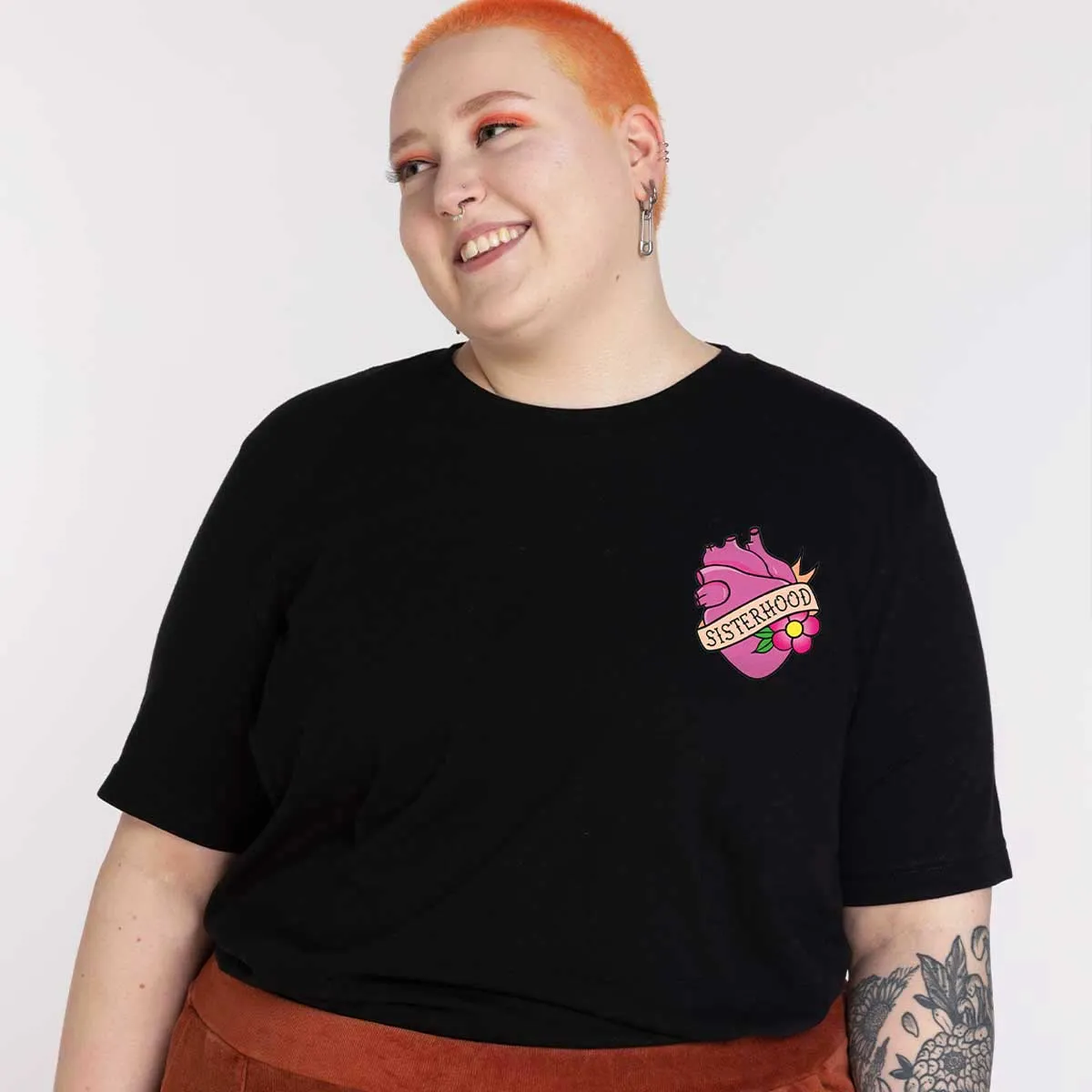 Pretty In Ink Collab Sisterhood Pocket T-Shirt sold by The Spark Company product image thumbnail 2
