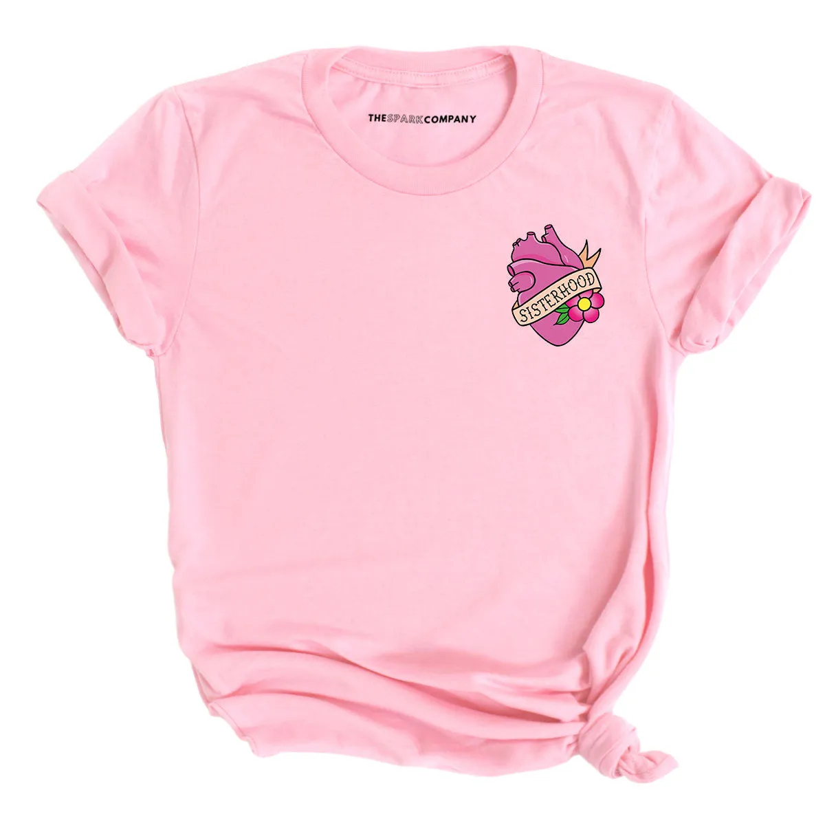 Pretty In Ink Collab Sisterhood Pocket T-Shirt sold by The Spark Company product image thumbnail 3