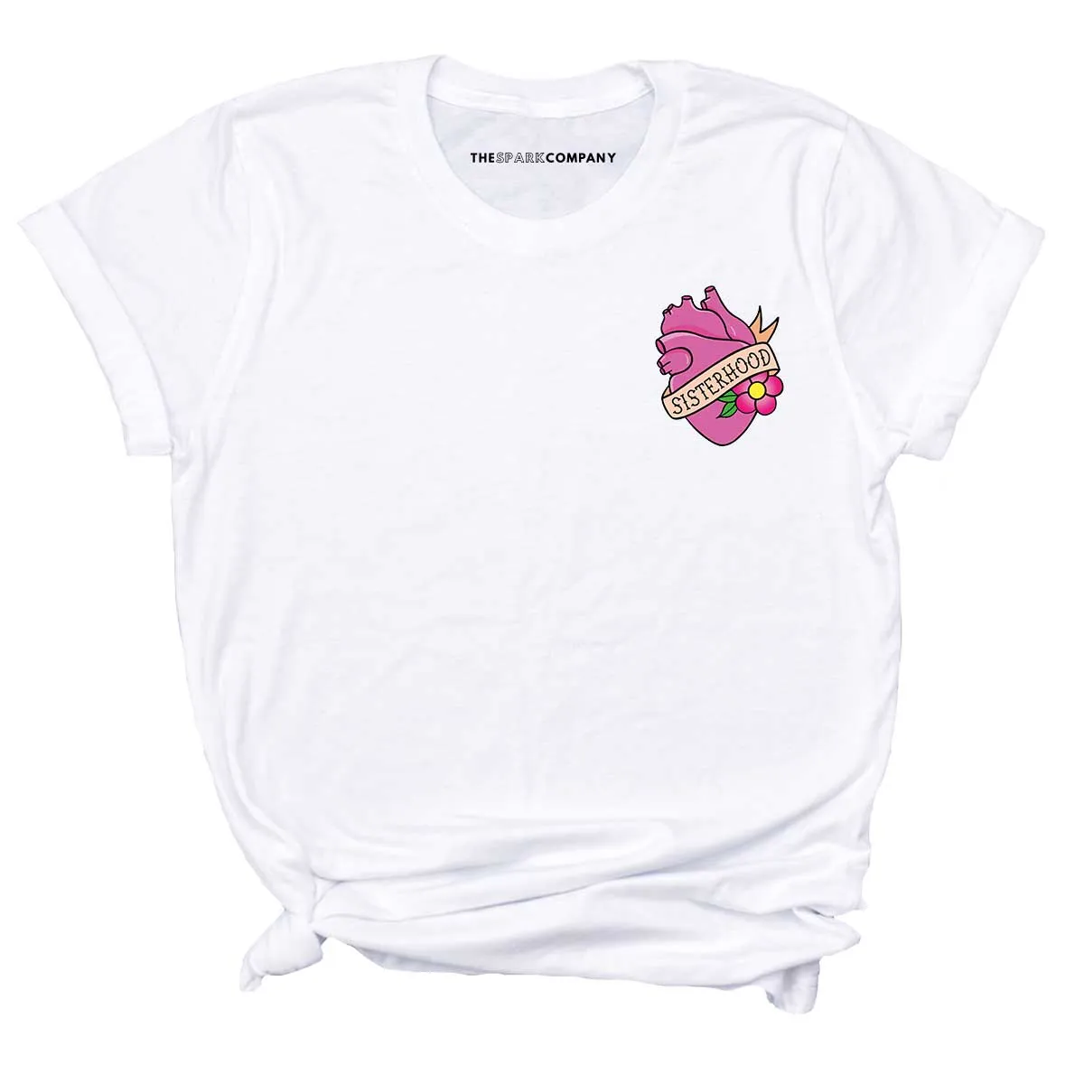 Pretty In Ink Collab Sisterhood Pocket T-Shirt sold by The Spark Company product image thumbnail 4