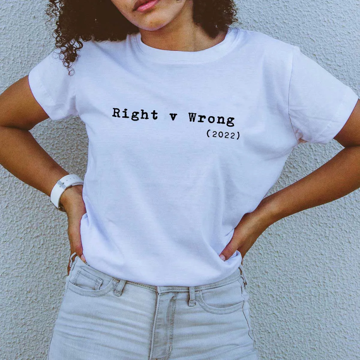 Right v Wrong T-Shirt sold by The Spark Company product image thumbnail 4