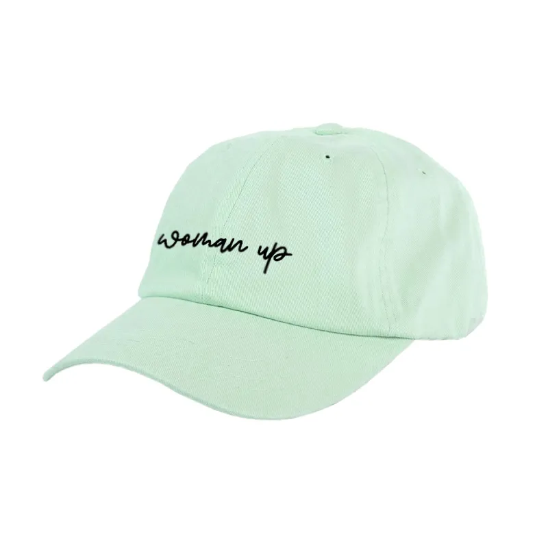 Woman Up Embroidered Mom Cap sold by The Spark Company