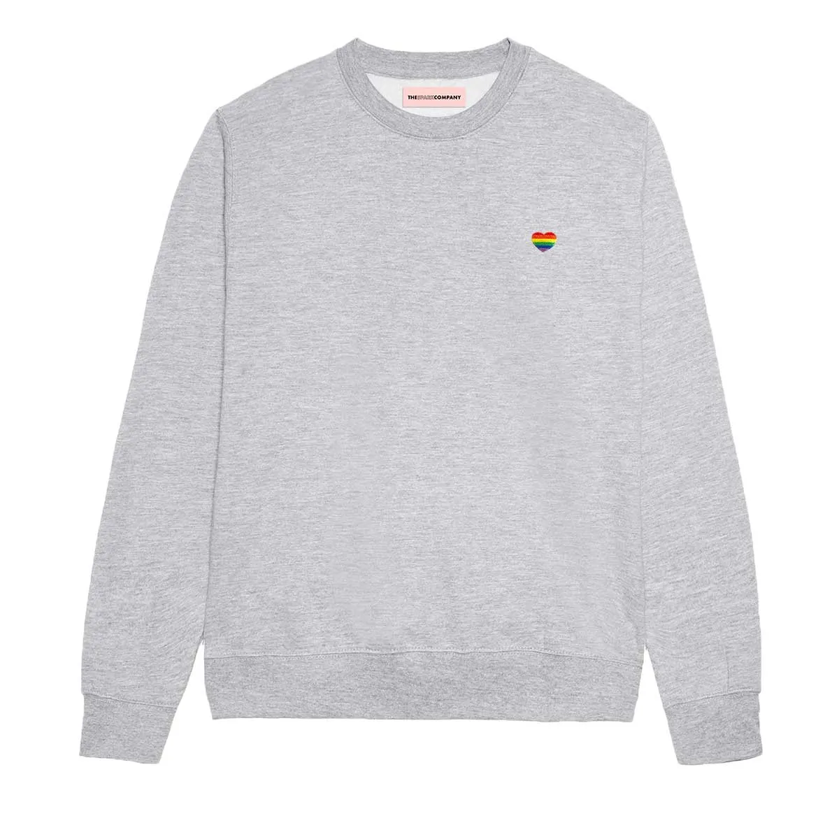 Rainbow Heart Embroidery Detail Sweatshirt sold by The Spark Company product image thumbnail 2