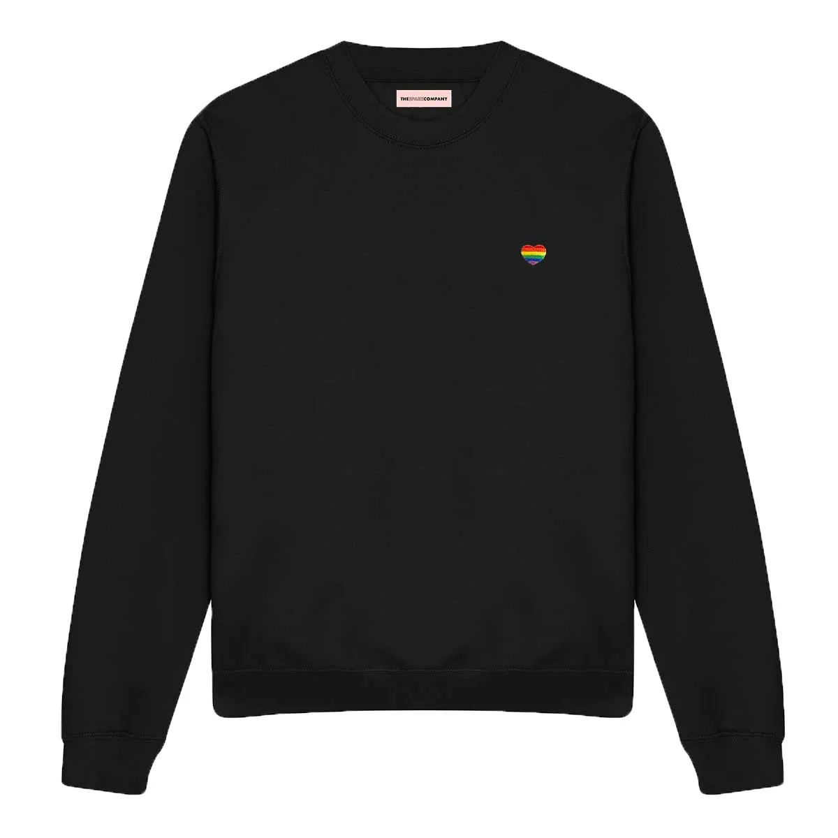 Rainbow Heart Embroidery Detail Sweatshirt sold by The Spark Company product image thumbnail 4