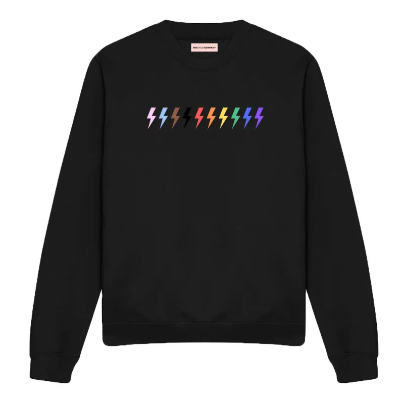 Pride Lightning Sweatshirt sold by The Spark Company