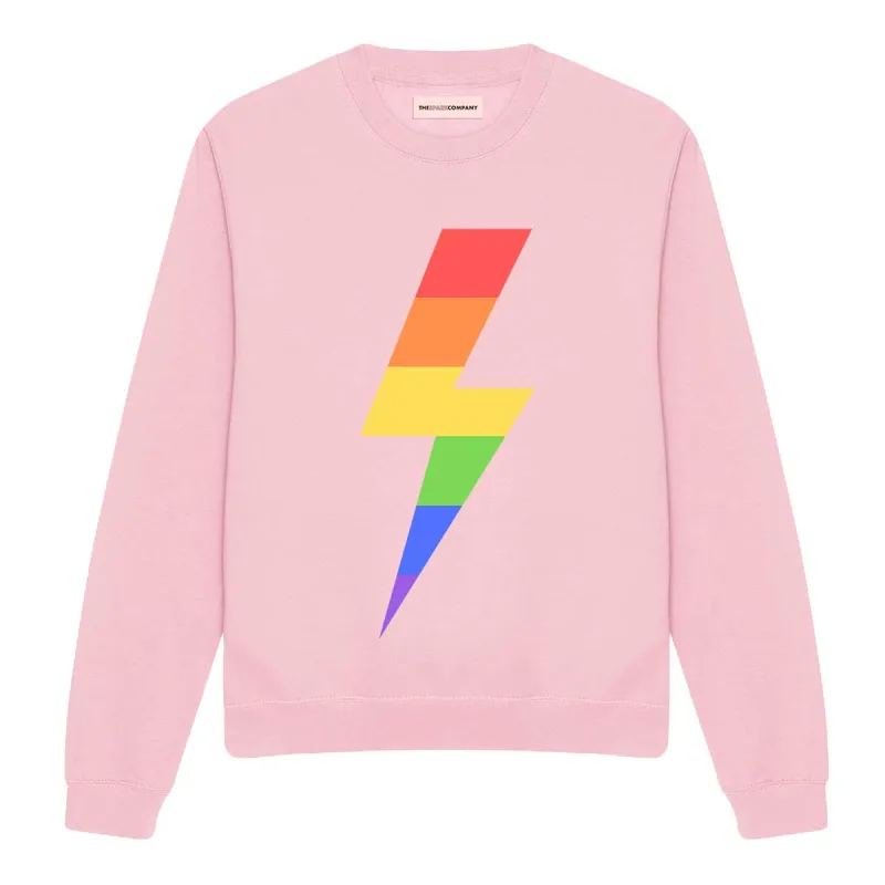 Rainbow Lightning Bolt Sweatshirt sold by The Spark Company