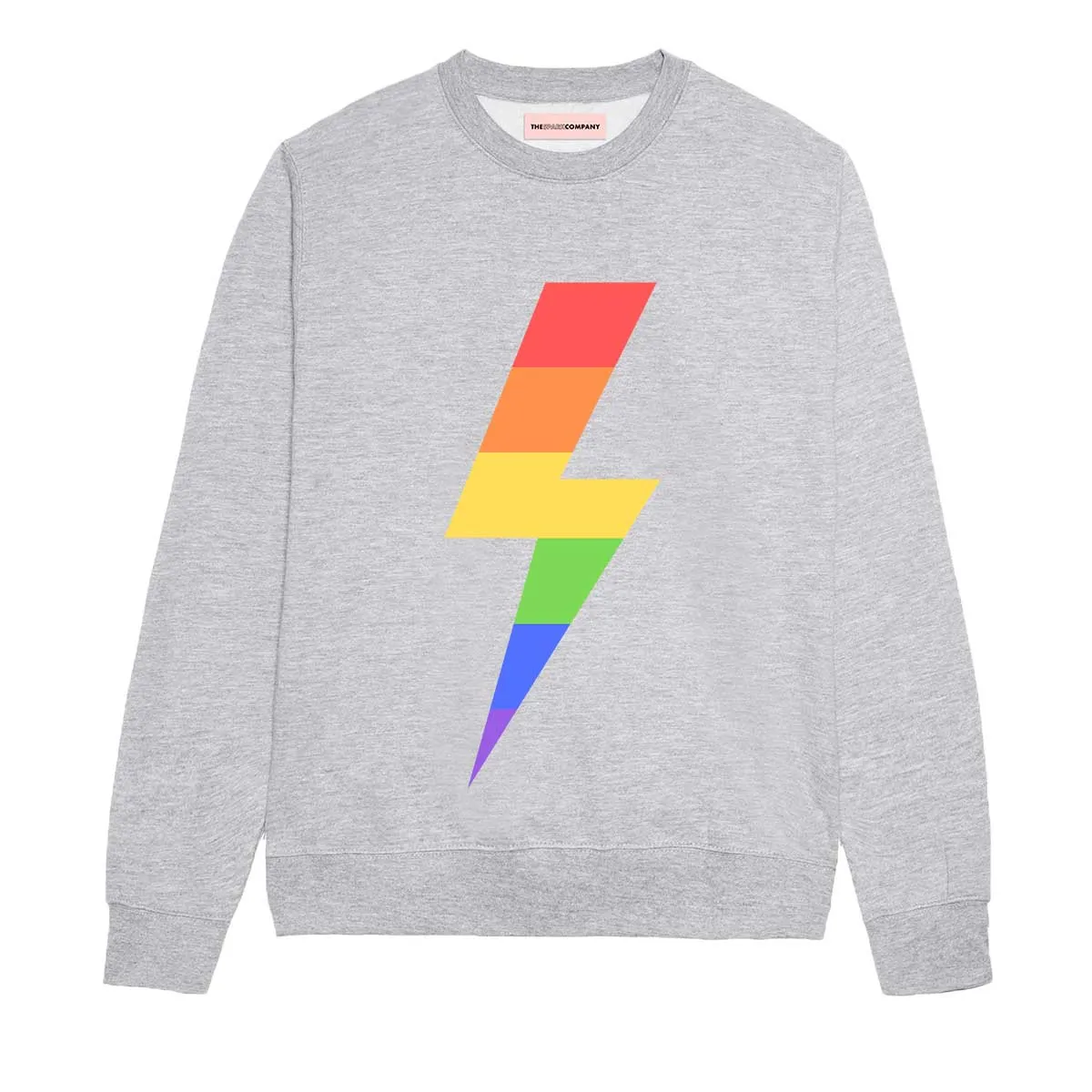 Rainbow Lightning Bolt Sweatshirt sold by The Spark Company product image thumbnail 4