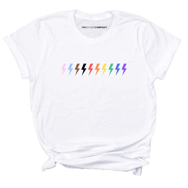 Pride Lightning T-Shirt sold by The Spark Company