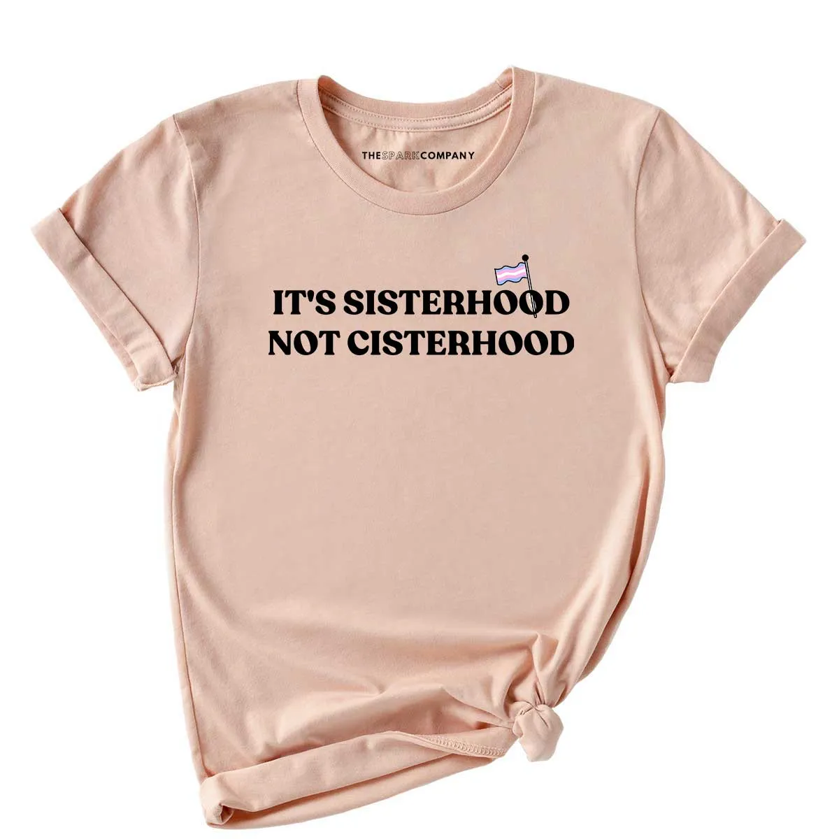It's Sisterhood Not Cisterhood T-Shirt sold by The Spark Company product image thumbnail 3