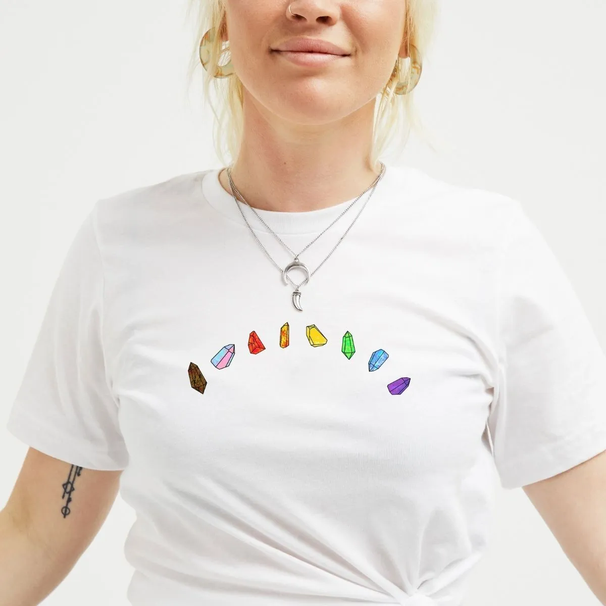 LGBTQ+ Crystals T-Shirt sold by The Spark Company product image thumbnail 2
