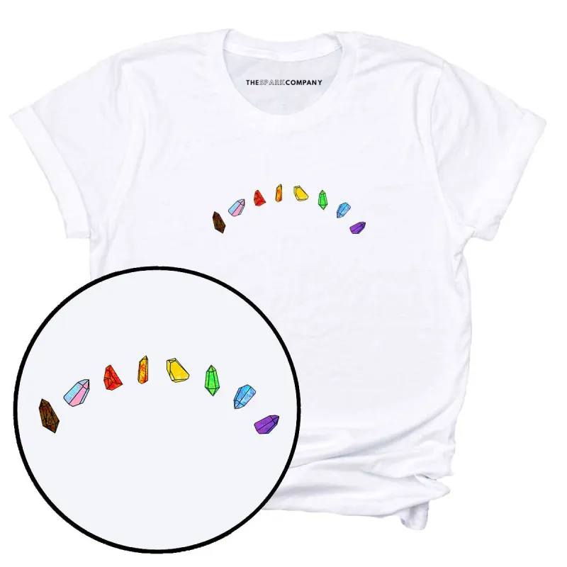 LGBTQ+ Crystals T-Shirt sold by The Spark Company