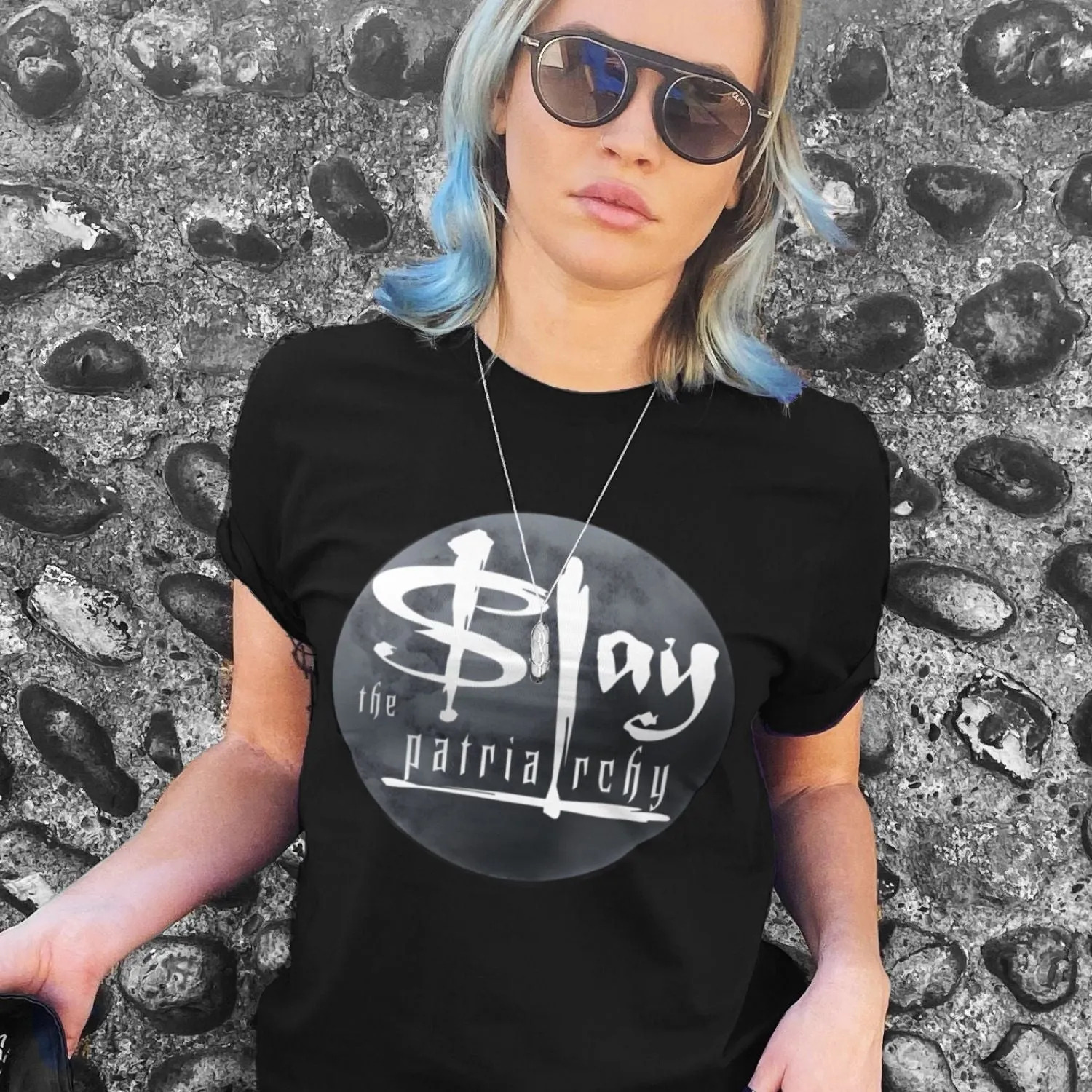 Patriarchy Slayer T-Shirt sold by The Spark Company product image thumbnail 2