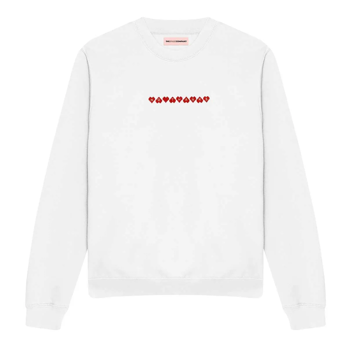 No Thanks Embroidered Sweatshirt sold by The Spark Company product image thumbnail 3