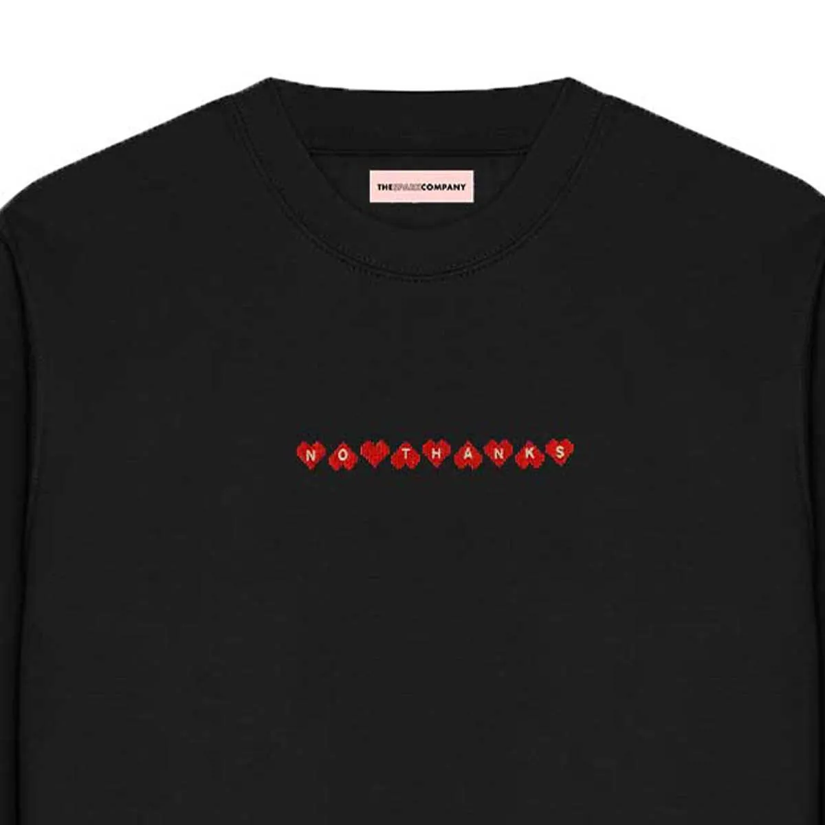 No Thanks Embroidered Sweatshirt sold by The Spark Company