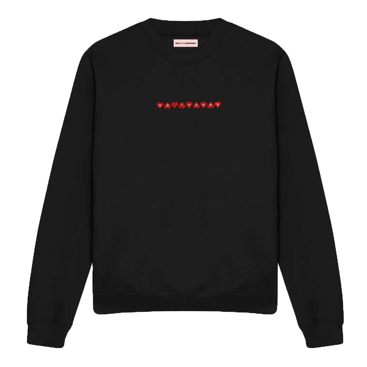 No Thanks Embroidered Sweatshirt sold by The Spark Company product image thumbnail 2
