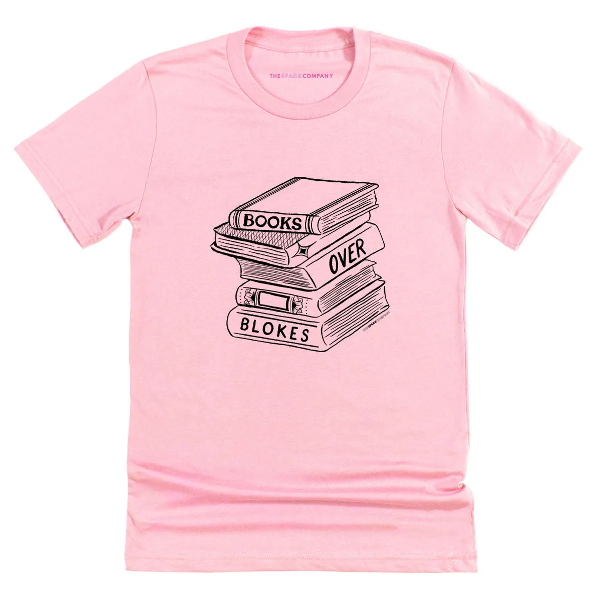 Books Over Blokes T-Shirt sold by The Spark Company product image thumbnail 3