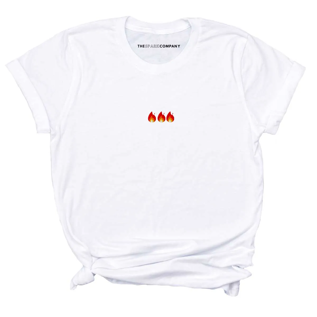 On Fire Embroidered T-Shirt sold by The Spark Company