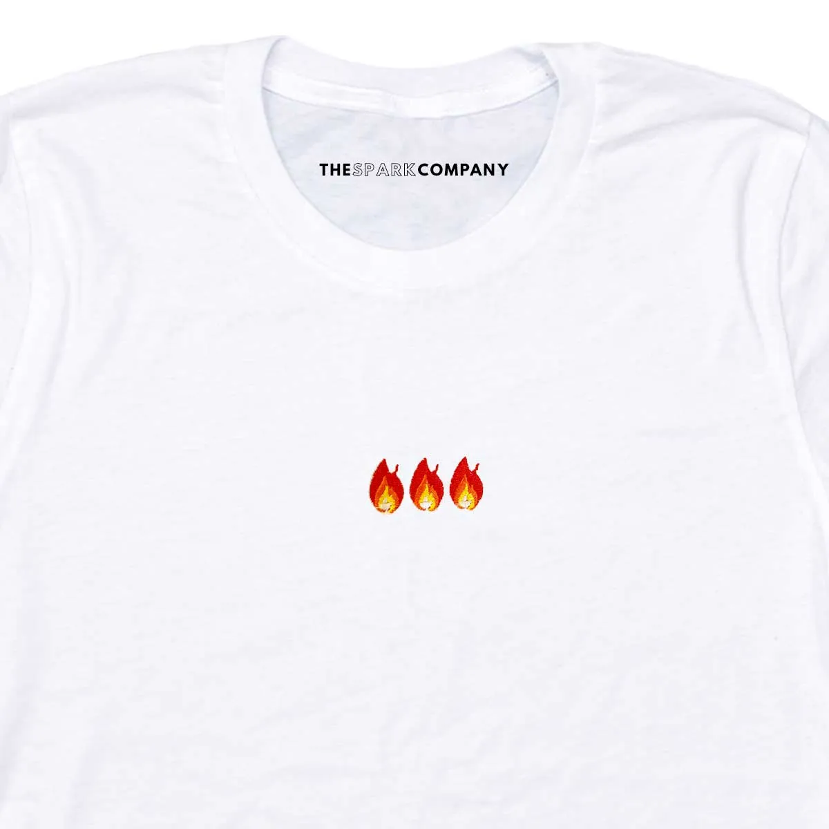 On Fire Embroidered T-Shirt sold by The Spark Company product image thumbnail 2