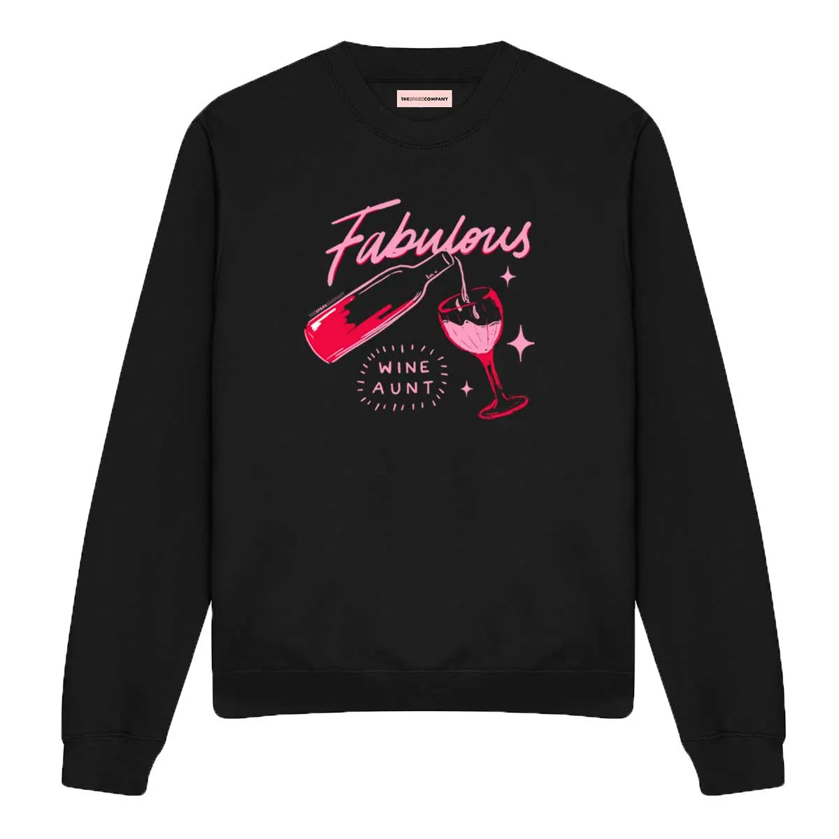 Family Goals: Fabulous Wine Aunt Sweatshirt sold by The Spark Company product image thumbnail 3