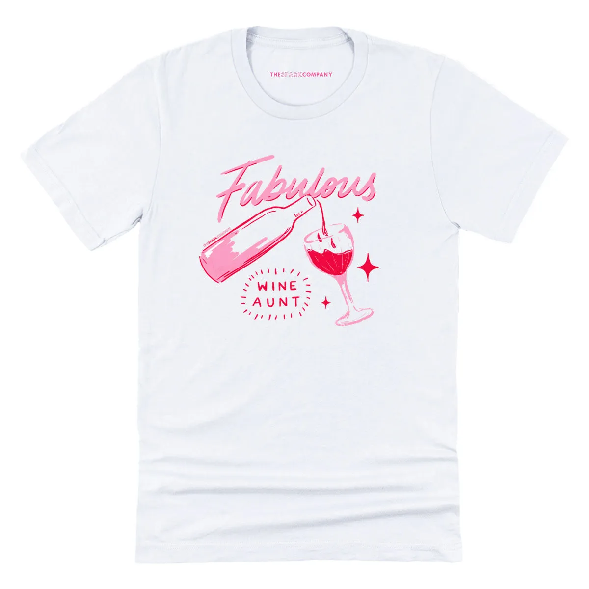 Family Goals: Fabulous Wine Aunt T-Shirt sold by The Spark Company product image thumbnail 3