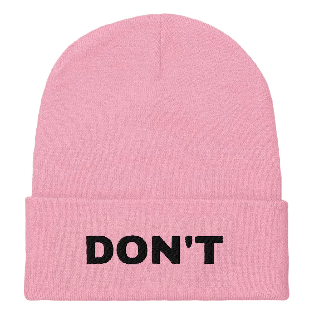 Don't Embroidered Beanie Hat sold by The Spark Company product image thumbnail 5