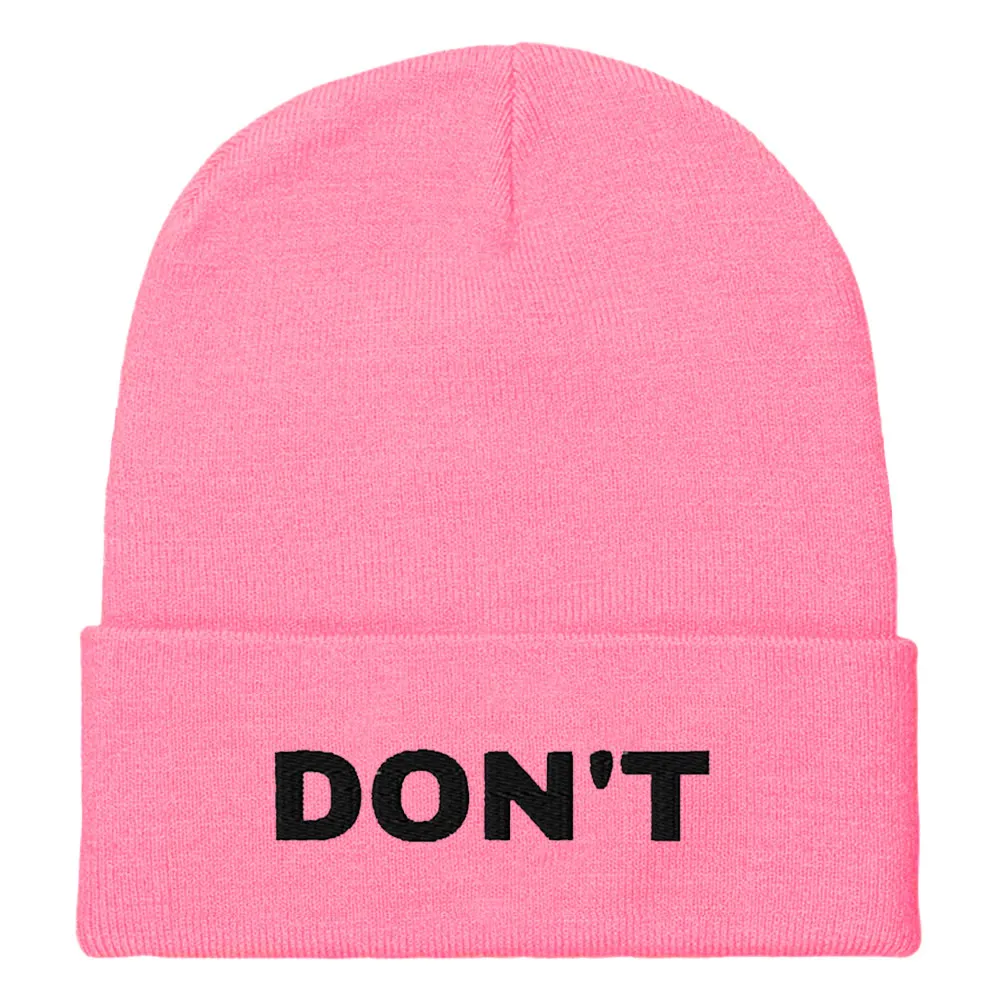 Don't Embroidered Beanie Hat sold by The Spark Company product image thumbnail 2