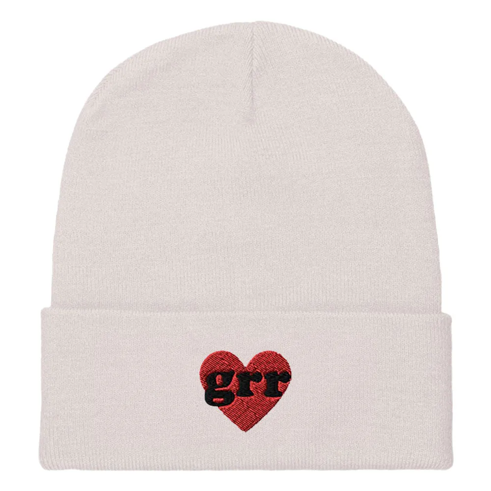 Grr Heart Embroidered Beanie Hat sold by The Spark Company product image thumbnail 5