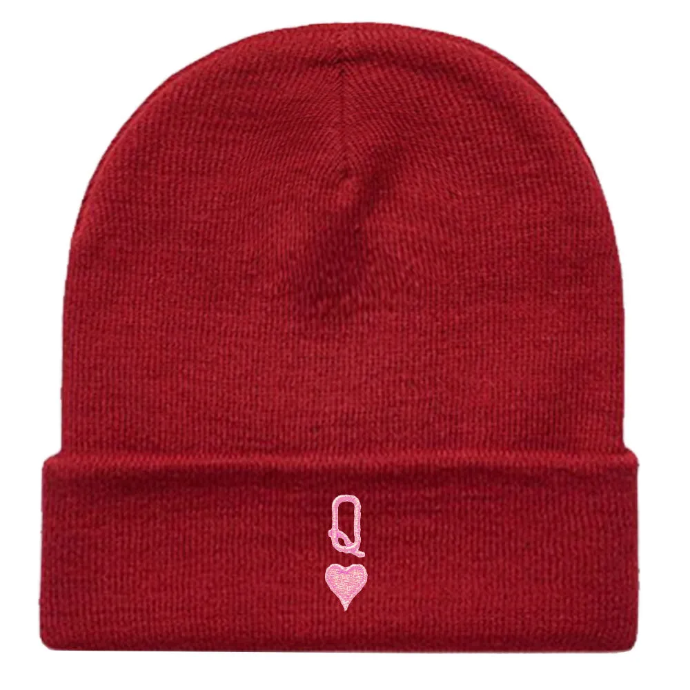 Queen Tiny Embroidery Detail Beanie Hat sold by The Spark Company product image thumbnail 4
