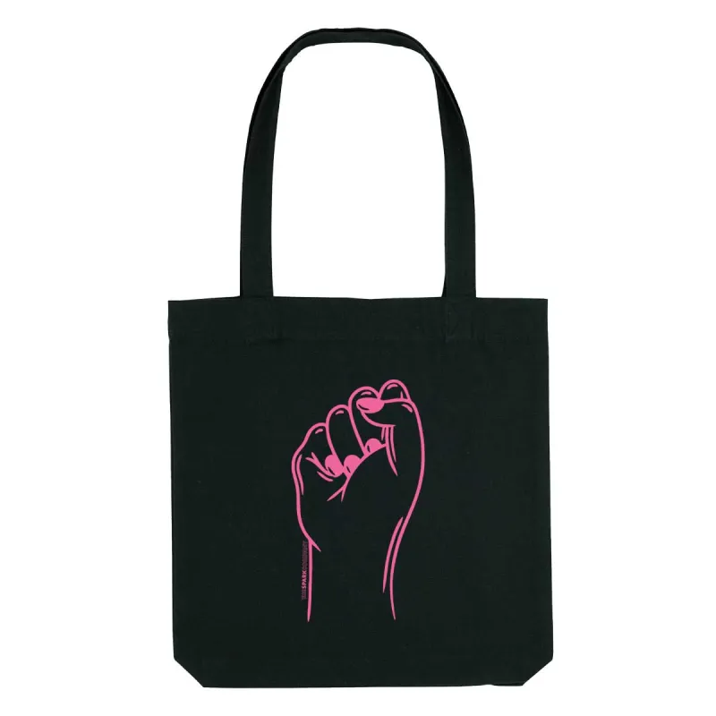 Feminist Fist Strong as Hell Tote Bag sold by The Spark Company