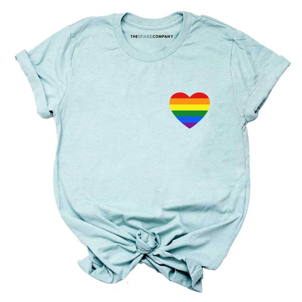 Rainbow Heart T-Shirt sold by The Spark Company product image thumbnail 4