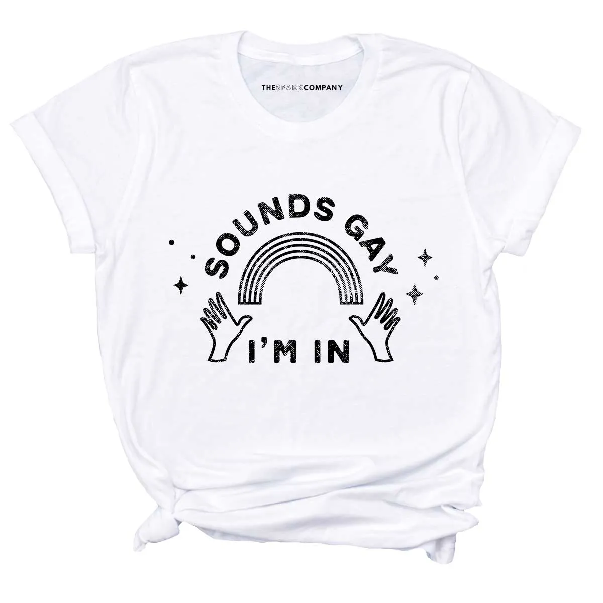 Distressed Sounds Gay T-Shirt sold by The Spark Company product image thumbnail 2