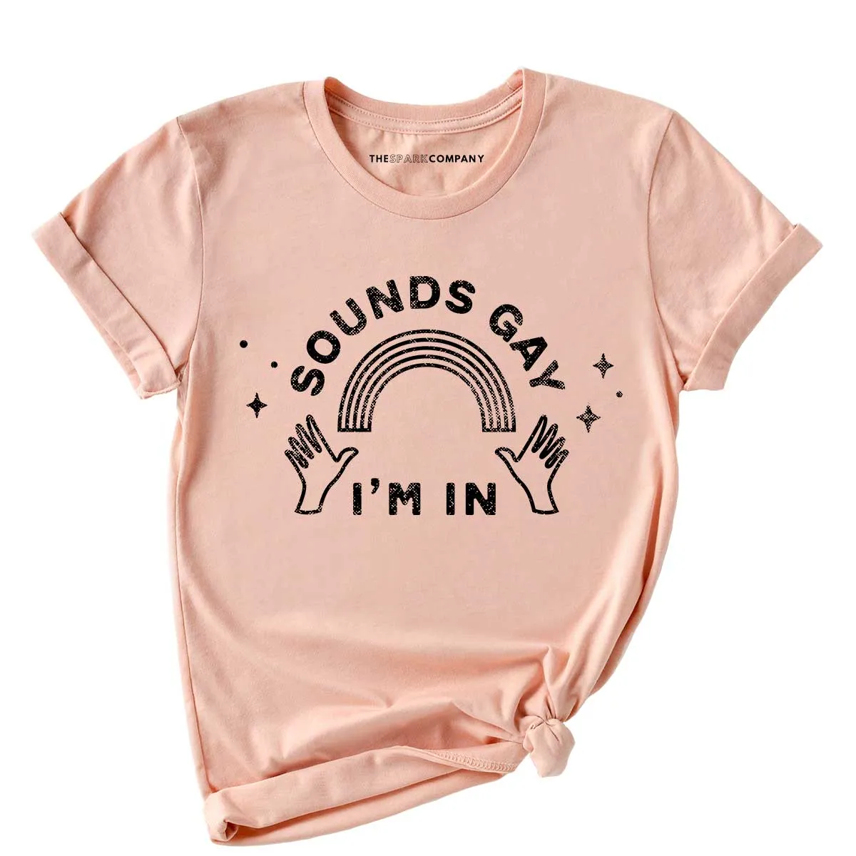 Distressed Sounds Gay T-Shirt sold by The Spark Company product image thumbnail 4
