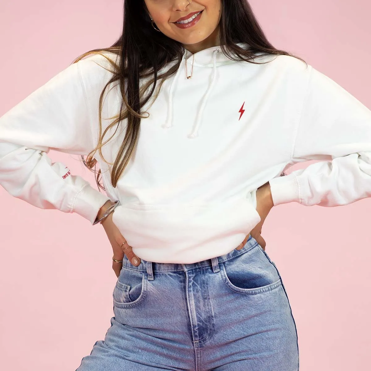 Lightning Embroidery Detail Hoodie sold by The Spark Company product image thumbnail 2