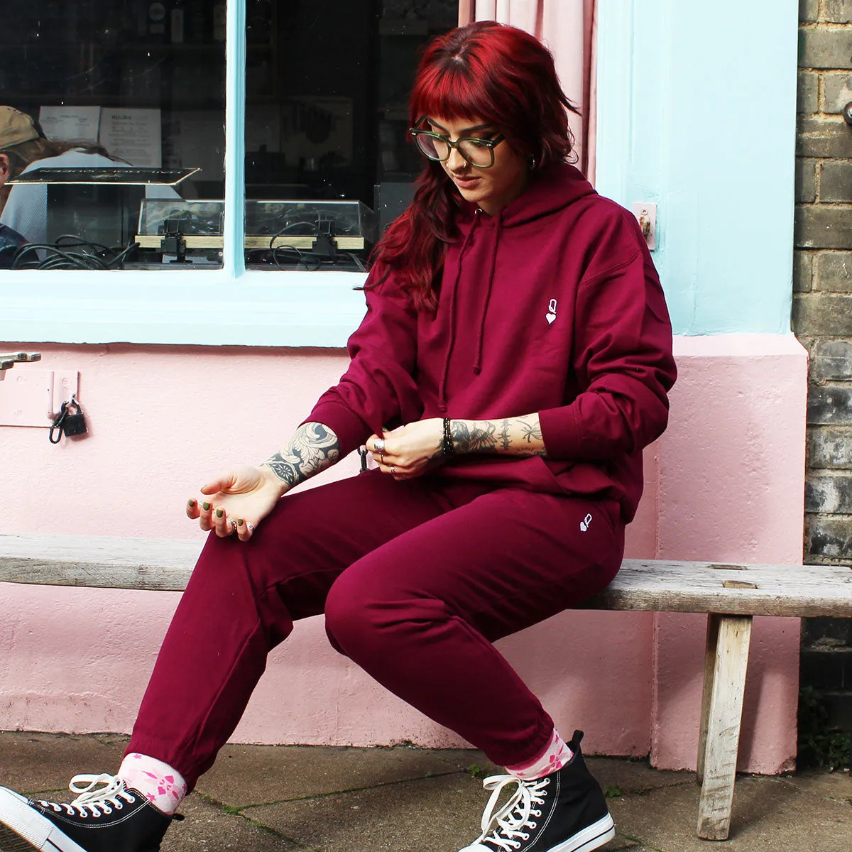 Queen Tiny Embroidery Detail Hoodie sold by The Spark Company product image thumbnail 2