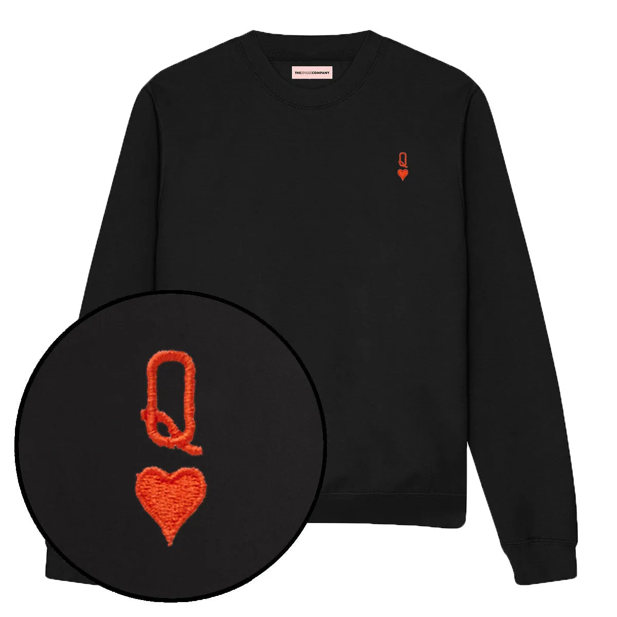Queen Tiny Embroidery Detail Sweatshirt sold by The Spark Company product image thumbnail 5