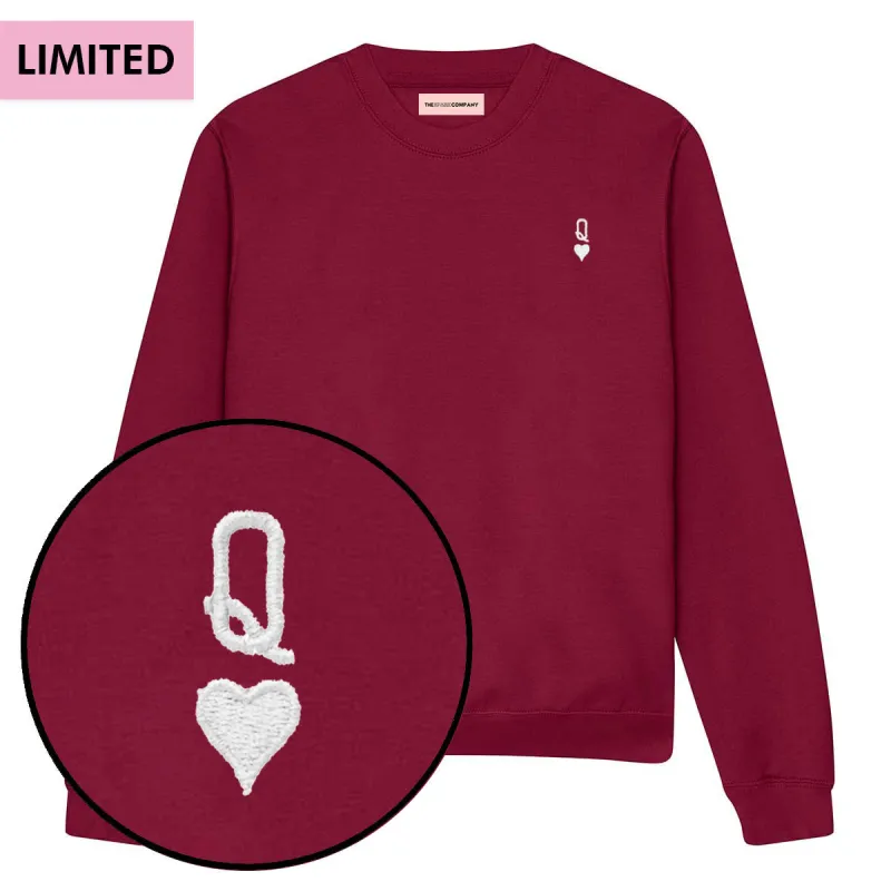 Queen Tiny Embroidery Detail Sweatshirt made by The Spark Company